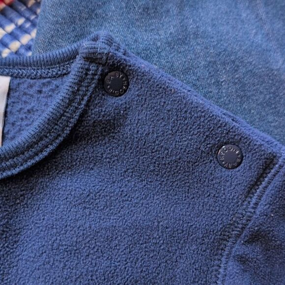 Oshkosh B'gosh Infant Vintage Blue Fleece Lion Embroidered Outfit - Picture 4 of 5